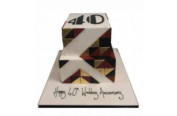 Geometric Tiered Cake
